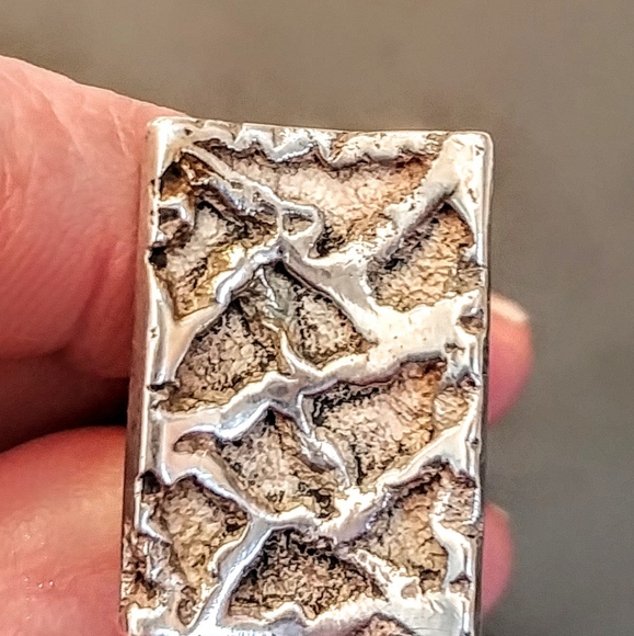 Vintage DANISH MODERN 830S Silver Ring Modernist MCM - Picture 5 of 7